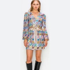 g.p.d. NWT size small multi color sequin dress